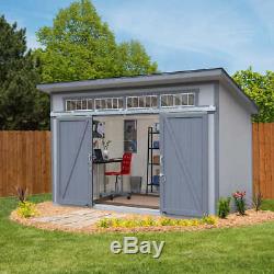 Yardline Santa Clara 12' X 8' Wood Storage Shed withSliding Doors