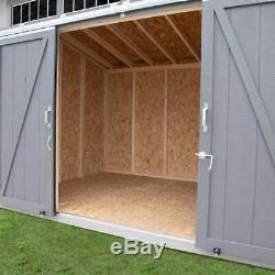 Yardline Santa Clara 12' X 8' Wood Storage Shed withSliding Doors