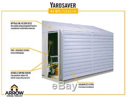 Yardsaver 4'W x 7'D Arrow Small Metal Storage Shed Kit NEW IN BOX